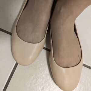 Born Tiffaney Blush Leather Ballet Flats